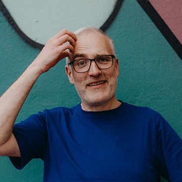 Jan-Christof Kranefeld in witziger Pose