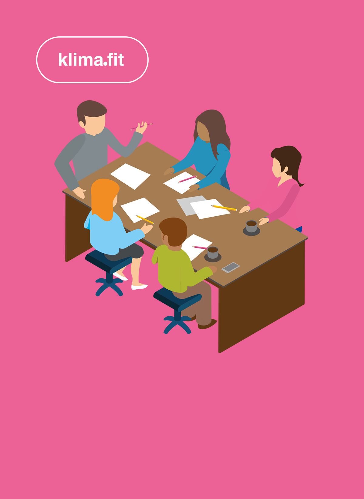 Illustration Website klimafit-kurs.de
