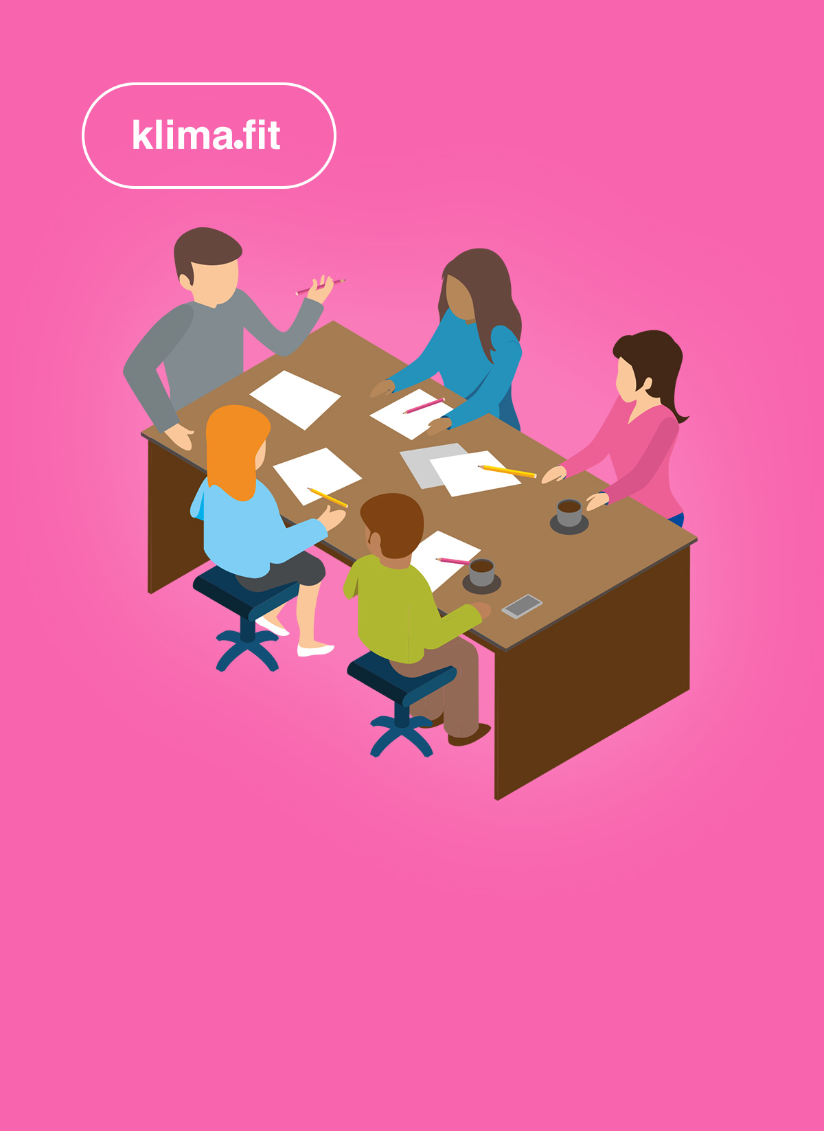 Illustration Website klimafit-kurs.de Hover Bild