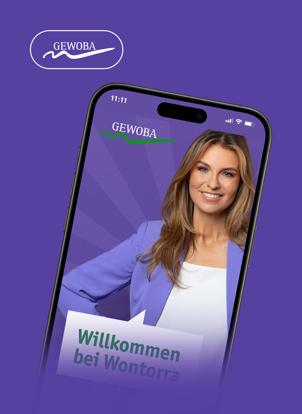 Screenshot Website gewoba.de (mobile device)