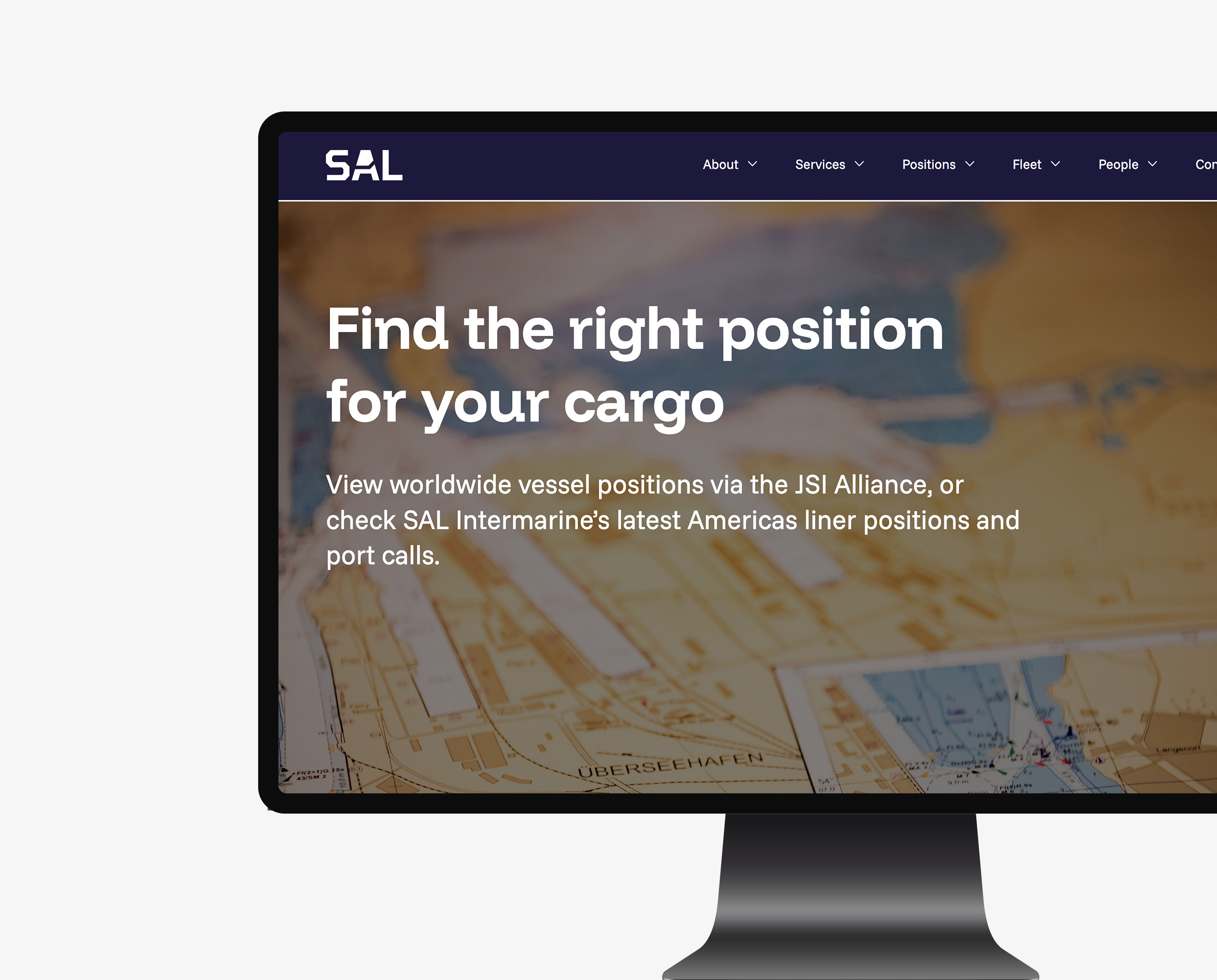 Bildschirm mit SAL Website offen